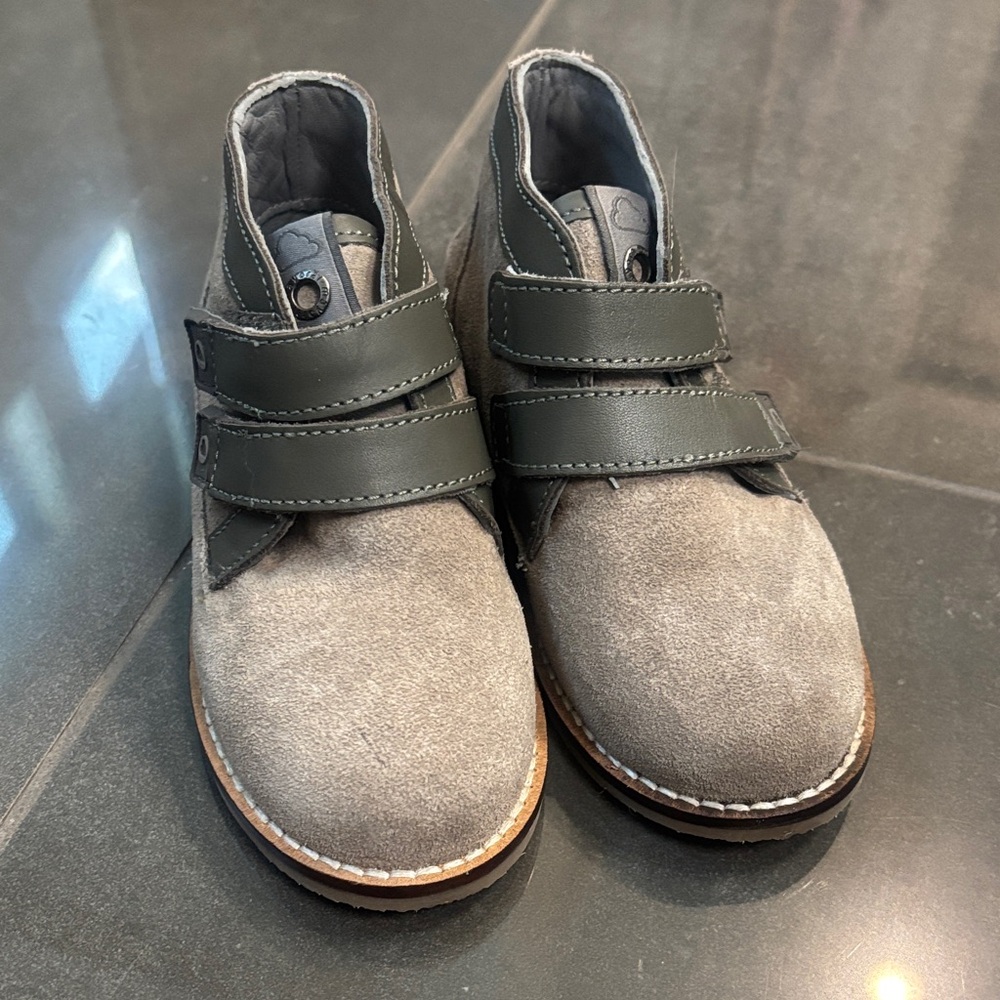 Mayoral Gray Kids Shoes with Green Straps